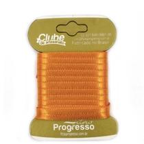 Fita em Cetim - Cor 066 Laranja - 10 m x 4 mm - 1 unidade - Fitas Progresso - Rizzo Fita em Cetim - Cor 066 Laranja - 10 m x 4 mm - 1 unidade - Fitas Progresso - Rizzo