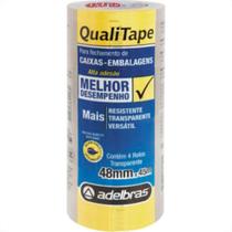 Fita Embal Adelbras Qualit 48X45 Transp - Kit C/4 Unidades Fita Embal Adelbras Qualit 48X45 Transp - Kit C/4 Unidades