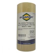 Fita Embal Brasfort 48X100 Transp ./ Kit Com 5 Unidades