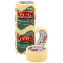 Fita Empacotamento Fit-pel 45mm X 45m Kit Com 5 Rolos