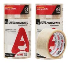 Fita Empacotamento Transparente 08 Unidades 45mm X 40m Adere Fita Empacotamento Transparente 08 Unidades 45mm X 40m Adere
