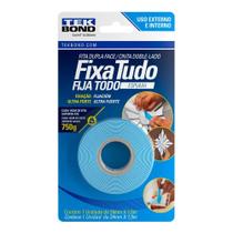 Fita Espuma Dupla Face 19mm x 1,5m - TekBond - Blister para Fixação Segura e Eficiente