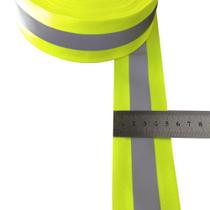 Fita Faixa Refletiva Para Uniforme Verde Limão 10m X 5cm Nf - Velfix