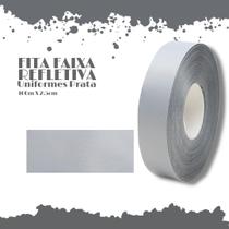 Fita Faixa Refletiva Uniformes Prata - Rolo Com 100 Metros - 2.5cm Largura - Nybc