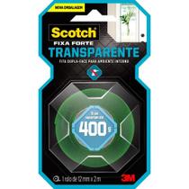 Fita Fixa Forte Espuma TRANSP/VERDE 12MMX2M