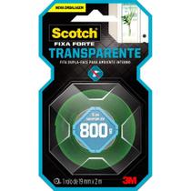 Fita Fixa Forte Silicone TRANSP/VERDE 19MMX2M