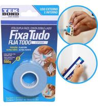 Fita Fixa Tudo Dupla Face Espuma Uso 19mm X 1,5m Tekbond