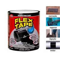 Fita Flex Tape Impermeável 10cm x 1,5m Para Reparos Rápidos Fita Adesiva Multiuso