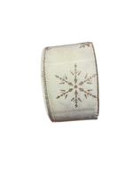 Fita Flocos de neve Branco - 6,3 x 900cm Fita Flocos de neve Branco - 6,3 x 900cm