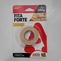 Fita forte dupla face branca 12mm X 1,5 metros ADERE - ADERÉ