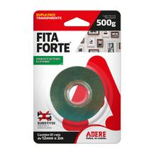 Fita Forte Dupla Face Transparente 12mm X 02m ADERE