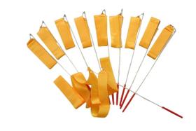 Fita Ginastica Rítmica 10 Unidades Fita E Estilete Laranja