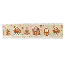Fita Ginger Bread Casinha Colorido Natalina 9.14M X 6,3CM Fita Ginger Bread Casinha Colorido Natalina 9.14M X 6,3CM