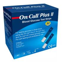Fita Glicemia Medição Glicose On Call Plus 2 C/50 Tiras