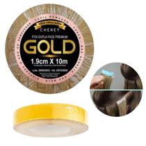 Fita Gold Premium Cherey Dupla Face Para Colocação De Cabelo