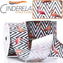 Fita Gorgurão Cinderela nº09 38mm com 10 Metros - Flamingo 1