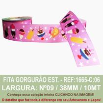 Fita Gorgurão Estampado Sinimbu R:1665/38-C06-Sorvete RS