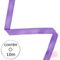 Fita Gorgurão - Lilás 10mm (Rolo 10M)