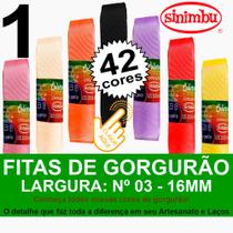 FITA GORGURAO LISA SINIMBU 10MT REF.1354/16 MM/Nº3