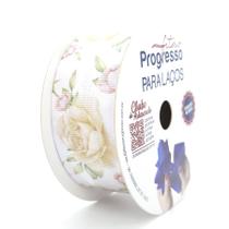 Fita Gorgurão Para Laços - Floral 38 mm x 10m EGL009TR Cor 012 - 1 unidade - Fitas Progresso - Rizzo Fita Gorgurão Para Laços - Floral 38 mm x 10m EGL009TR Cor 012 - 1 unidade - Fitas Progresso - Rizzo