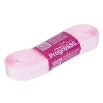 Fita Gorgurão Progresso 15mm nº3 - 10m Cor 206 Rosa Claro - 01 unidade