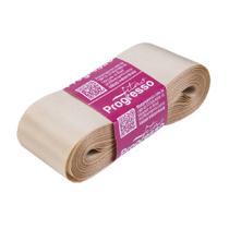 Fita Gorgurão Progresso 38mm nº9 - 10m Cor 236 Bege - 1un Fita Gorgurão Progresso 38mm nº9 - 10m Cor 236 Bege - 1un