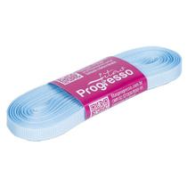 Fita Gorgurão Progresso 7mm nº1 - 10m Cor 212 Azul Bebê - 01 unidade Fita Gorgurão Progresso 7mm nº1 - 10m Cor 212 Azul Bebê - 01 unidade