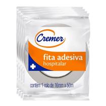 Fita hospitalar adesiva branca 16mm x 50m (pct c/4 und) - cremer