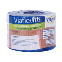 Fita Impermeabilizante Manta Viaflex Cor Telha 10cm X 10mt Fita Impermeabilizante Manta Viaflex Cor Telha 10cm X 10mt