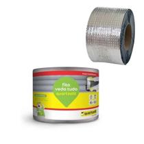 Fita Impermeabilizante Veda Tudo Quartzolit 15cm Rolo 10 Metros