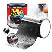 Fita Impermeabilizante Vedação Reparos Cano Resistente Água Flex Tape Super Fita Praticidade Facilidade Multiuso