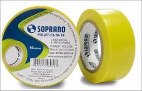 Fita isolante 10 mts 750v amarela soprano Fita isolante 10 mts 750v amarela soprano