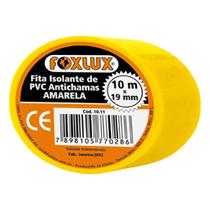 Fita Isolante 10 Mts Amarela Foxlux Fita Isolante 10 Mts Amarela Foxlux