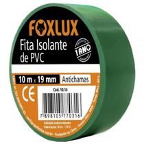 Fita isolante 18mm x 10mt verde foxlux 10.14