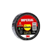 Fita Isolante 18MM X 20M Imperial SLIM Preta 3M Múltiplo: 10