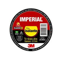 Fita Isolante 18mm x 20m Preta Imperial 3M