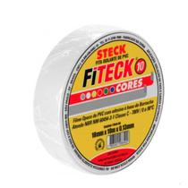 Fita Isolante 18mmx10 metros Branca Steck Fita Isolante 18mmx10 metros Branca Steck