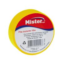 Fita isolante 19mm x 10m amarela mister