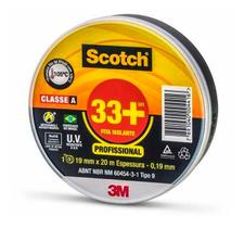 Fita Isolante 19mm X 20m 33+ Preta 3m Fita Isolante 19mm X 20m 33+ Preta 3m