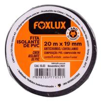 Fita isolante 20mx19mm antichamas foxlux Fita isolante 20mx19mm antichamas foxlux