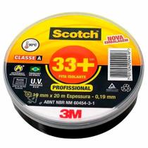 Fita Isolante 33+ Scotch 20 Metros 3M Fita Isolante 33+ Scotch 20 Metros 3M