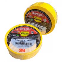 Fita Isolante 3M Imperial. 10M Amarela - Kit C/10 Pecas