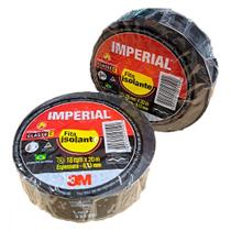 Fita Isolante 3M Imperial 20M Preta - Kit C/10 Pecas Fita Isolante 3M Imperial 20M Preta - Kit C/10 Pecas