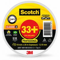 Fita Isolante 3M Scotch 33 Profissional 19mm x 20m Classe A Alta Performance Fita Isolante 3M Scotch 33 Profissional 19mm x 20m Classe A Alta Performance