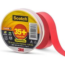 Fita Isolante 3M SCOTCH 35+ 19MM X 20M Vermelha