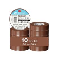 Fita isolante 3M Temflex 165 marrom 19 mm x 18 m 10 rolos Fita isolante 3M Temflex 165 marrom 19 mm x 18 m 10 rolos