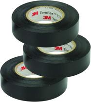 Fita isolante 3M Temflex 1700 19 mm x 18 m preta (3 rolos)