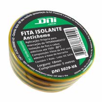 Fita Isolante 5m Antichama Verde e Amarela - DNI 5029VA Fita Isolante 5m Antichama Verde e Amarela - DNI 5029VA