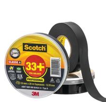 Fita isolante anti-chama preto 3m scotch 33+ 19mmx 20m