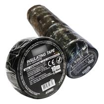 Fita Isolante Anti-Chamas 10 Metros Svart - Pack com 10 Rolos de 10 metros Fita Isolante Anti-Chamas 10 Metros Svart - Pack com 10 Rolos de 10 metros